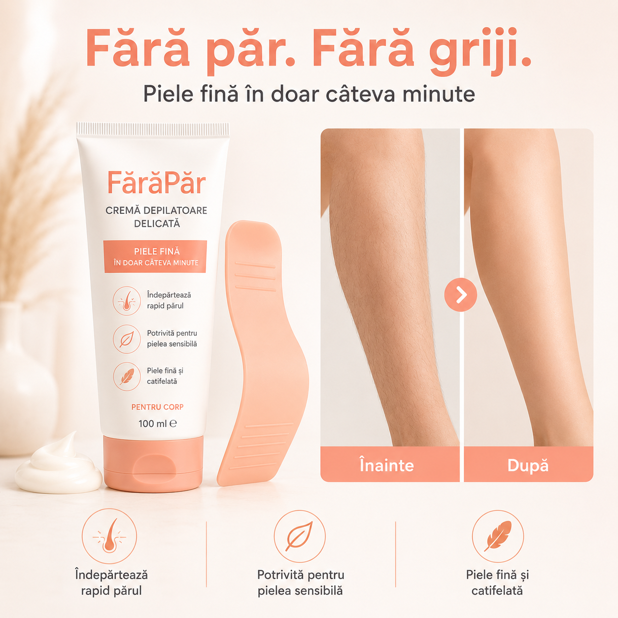 Crema Depilatoare FărăPar™