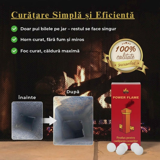 Pudră Curățat Sobe și Hornuri PowerFlame™ExomagExomagPudră Curățat Sobe și Hornuri PowerFlame™