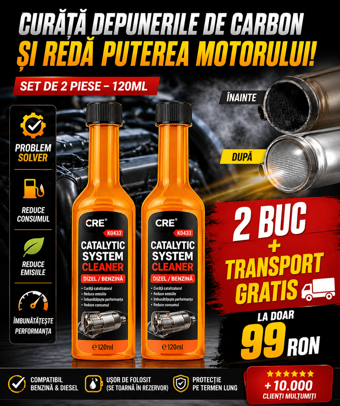 Soluție curățare catalizator CleanPro™Main StoreMain StoreWYW-016Soluție curățare catalizator CleanPro™